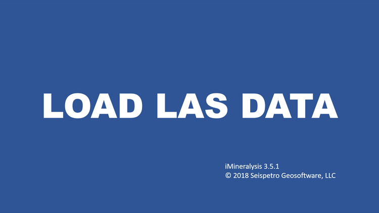 1. Load LAS data